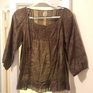 Pretty peasant blouse from Anthropologie.